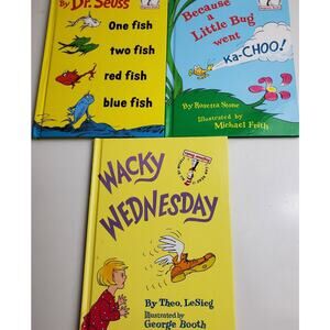 Dr. Seuss Beginner Reading (Easy-Handheld) Lot of 3 Hardcover Children's Books